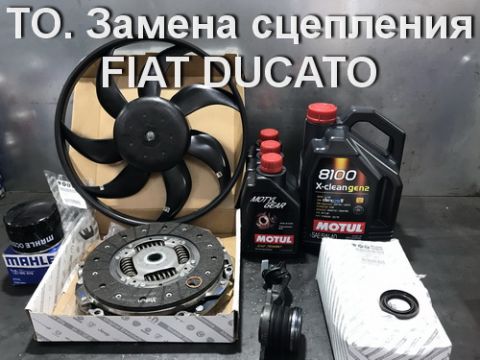 Замена сцепления, плановое ТО, ремонт Fiat Ducato